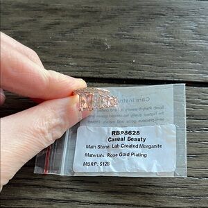 Morganite & Rose Gold BP Ring